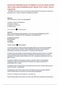 RELIAS RN Pharmacology Test Bank A &lpar;2024&ndash;2025&rpar; &vert; 100&percnt; Real Questions & Answers &ndash; Complete & Verified&period; Graded A&plus;