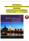 Test Bank for Modern Advanced Accounting in Canada&comma; 10th Edition by Darrell Herauf and China Mbagwu&period;