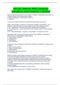 NCLEX UWorld 2025 Complete Questions And Answers &vert; Verified