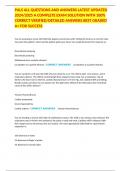 PALS ALL QUESTIONS AND ANSWERS LATEST UPDATED 2024&sol;2025 A COMPLETE EXAM SOLUTION WITH 100&percnt; CORRECT VERIFIED&sol;DETAILED ANSWERS BEST GRADED A&plus; FOR SUCCESS