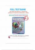 Test Bank For Genetics&semi; A Conceptual Approach&comma; 7th Edition &lpar;Pierce&comma; 2024&rpar;&comma; Chapter 1-26 &vert; isbn 9781319216801 Complete Solution Guide A&plus;&period;