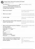 Orange Theory Test Exam Questions All Solved