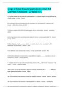 Orgo 2 final Exam Questions And All Correct Answers  Graded A&plus;&period;