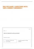 NSG 505 EXAM 1 QUESTIONS WITH 100&percnt; CORRECT ANSWERS&excl;&excl;
