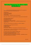 Marketing Management Test Bank Chapter 10 GRADED A&plus;