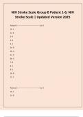 NIH Stroke Scale Group B Patient 1-6&comma; NIH Stroke Scale &vert; Updated Version 2025