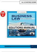 Solution Manual For Business Law&colon; Text & Exercises&comma; 10th Edition by Roger LeRoy Miller&comma; William E&period; Hollowell&comma; Verified Chapters 1 - 43&comma; Complete Newest Version