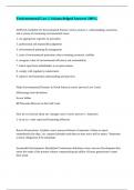 Environmental Law &vert;&vert; Acknowledged Answers 100&percnt;&period;