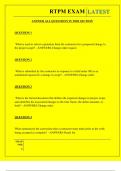  RTPM EXAM QUESTIONS AND ANSWERS 2025