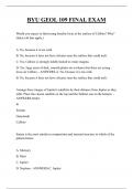  BYU GEOL 109 FINAL  EXAM QUESTIONS AND ANSWERS 2025
