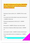 PN 4001 Professional Practice Final 2025&sol;2026 &ndash; Legal&comma; Ethical&comma; Cultural & Leadership Q&A &vert; A&plus; Verified Nursing Exam Guide
