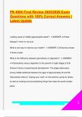PN 4004 Final Review 2025&sol;2026 &ndash; Health Promotion&comma; Patient Education & Nursing Diagnosis &vert; Fully Verified A&plus; Exam Answers