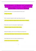 HealthAssess 3&period;0 Breast and Lymphatics Questions and Answers &vert; Latest Version  &vert; 2025&sol;2026 &vert; Correct & Verified