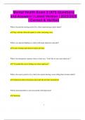 Mental Health Exam 2 &lpar;ATI&rpar; Questions and Answers &vert; Latest Version &vert; 2025&sol;2026  &vert; Correct & Verified