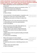 IAHSS ADVANCED OFFICER CERTIFICATION EXAM 2025 ACTUAL EXAM COMPLETE  QUESTIONS WITH DETAILED VERIFIED ANSWERS &vert;ALREADY GRADED A&plus; &lpar;100&percnt; CORRECT ANSWERS&rpar;