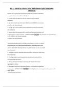 EC-12 PHYSICAL EDUCATION TEXES EXAM QUESTIONS AND ANSWERS