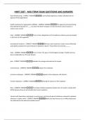 HIMT 2267 - MID-TERM EXAM QUESTIONS AND ANSWERS