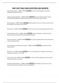 HIMT 2267 FINAL EXAM QUESTIONS AND ANSWERS