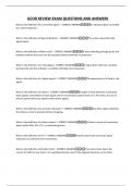 GCOR REVIEW EXAM QUESTIONS AND ANSWERS