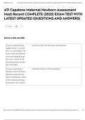 ATI Capstone Maternal Newborn Assessment Most Recent  exam COMPLETE &lpar;2025&rpar; EXAM TEST WITH LATEST UPDATED &lpar;QUESTIONS AND ANSWERS&rpar;