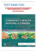    TEST BANK FOR&colon; FOR STANHOPE AND LANCASTERS COMMUNITY HEALTH NURSING IN CANADA&comma; 4TH EDITION CHAPTER 1-18 &vert; ALL CHAPTERS  LATEST UPDATE GRADED A&plus; 