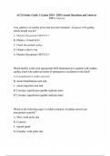 ACLS Study Guide 3 &lpar;Latest 2025 - 2026&rpar; Actual Questions and Answers 100&percnt; Correct