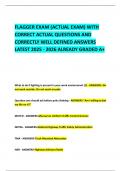 FLAGGER EXAM &lpar;ACTUAL EXAM&rpar; WITH CORRECT ACTUAL QUESTIONS AND CORRECTLY WELL DEFINED ANSWERS LATEST 2025 - 2026 ALREADY GRADED A&plus;