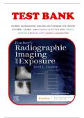 Test Bank for Fauber&rsquo;s Radiographic Imaging and Exposure 7th Edition by Terri L&period; Fauber &ndash; 100&percnt; Verified Questions and Correct Answers &vert; Original Copy &vert; Grade A Guaranteed