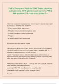 PAEA Emergency Medicine EOR Topics&comma; physician  assistant exam&comma; EOR questions and answers&comma; PAEA  860 questions&comma; PA exam prep&comma; graded A&plus;