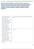 Exam &lpar;elaborations&rpar; Lehne&rsquo;s Pharmacotherapeutics for Advanced Practice 