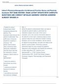 Exam &lpar;elaborations&rpar; Lehne&rsquo;s Pharmacotherapeutics for Advanced Practice 