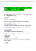 HTM 2314 EXAM 2 QUESTIONS AND ANSWERS ALL CORRECT 