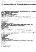 FNP Predictor Study Exam with verified question and answers
