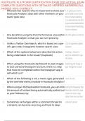 HOOTSUITE PLATFORM CERTIFICATION EXAM 2025 ACTUAL EXAM COMPLETE QUESTIONS WITH DETAILED VERIFIED ANSWERS&vert; ALL PASSED 100&percnt; CORRECT