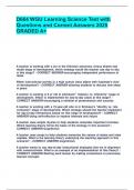 D664 WGU Learning Science Test with Questions and Correct Answers 2025 GRADED A&plus;&period;