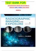 TEST BANK FOR&colon; FOR RADIOGRAPHIC IMAGING AND EXPOSURE 5TH EDITION BY TERRI L&period; FAUBER LATEST UPDATE GRADED A&plus;