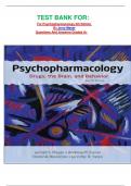 TEST BANK FOR&colon; For Psychopharmacology 4th Edition By Jerry Meyer Questions And Answers Graded A&plus;