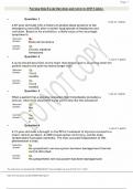 Nursing Quiz Exam Questions and Answers 2025 Update&period;