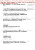 LOWA COMMERCIAL APPLICATOR LICENSE EXAM ACTUAL EXAM COMPLETE QUESTIONS WITH DETAILED VERIFIED ANSWERS &lbrack;100&percnt; CORRECT ANSWERS&rsqb; GRADED A&plus;