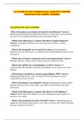 ALL-IN-ONE PN 1005 PHARMACOLOGY EXAM WITH VERIFIED QUESTIONS AND CORRECT ANSWERS