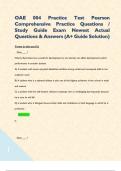 OAE Special Education &lpar;043&rpar; Expert Verified Actual Questions & Answers for Guaranteed Pass &vert; Newest Update&comma; 2025-2026&period;   