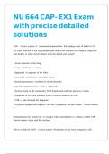 NU 664 CAP- EX1 Exam with precise detailed solutions