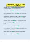 NUR 218 Exam 1 UPDATED Exam  Questions and CORRECT  Answers