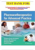 TEST BANK FOR&colon;   For Pharmacotherapeutics For Advanced Practice&colon; A Practical Approach 5th Edition&comma; By Virginia Poole Arcangelo Questions And Answers Graded A&plus;