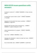 WGU D335 exam questions with answers