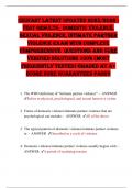 CEUFast latest updated 2025&sol;2026 - Test Results&lowbar; Domestic Violence&comma; Sexual Violence&comma; Intimate Partner Violence exam with complete comprehensive  QUESTIONS AND SURE VERIFIED SOLUTIONS 100&percnt; &lpar;MOST FREQUENTLY TESTED&rpar; GRADED AT A&plus; SCORE SURE GUARANTEED PASS&excl;&excl;