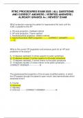 RTBC PROCEDURES EXAM 2025 &vert; ALL QUESTIONS AND CORRECT ANSWERS &vert; VERIFIED ANSWERS &vert; ALREADY GRADED A&plus; &vert; NEWEST EXAM