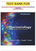 TEST BANK FOR   Pharmacology For Canadian Health Care Practice 3rd Edition Lilley By Linda Lane Lilley Rn Phd  Latest Update Graded A&plus;