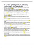 PHLT 302 QUIZ 5 &vert; ACTUAL STUDY &vert; QUESTIONS AND ANSWERS