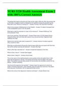 NURS 5220 Health Assessment Exam 2 with 100&percnt; Correct Answers 
